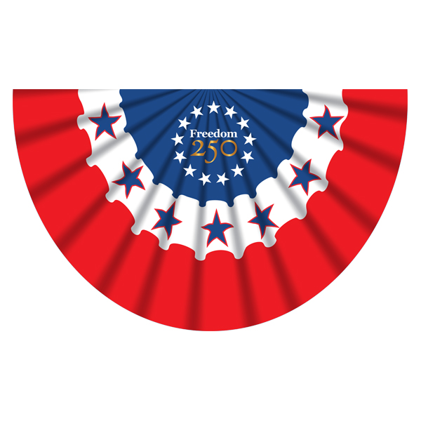 Freedom 250 Decorative Building Banner Bunting